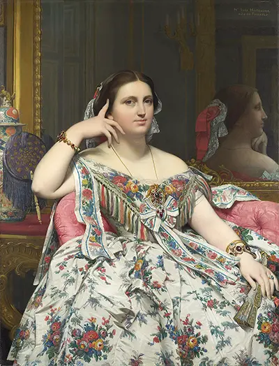Portrait of Madame Moitessier Jean-Auguste-Dominique Ingres